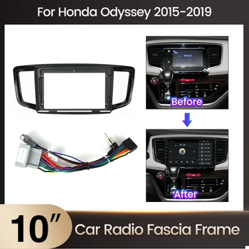 Двойная Панель Автомагнитолы 2 Din Для Honda Odyssey 2015-2019 Комплект Крепления Приборной панели Dash Mount DVD Frame 10-Дюймовый Адаптер Автостереографии
