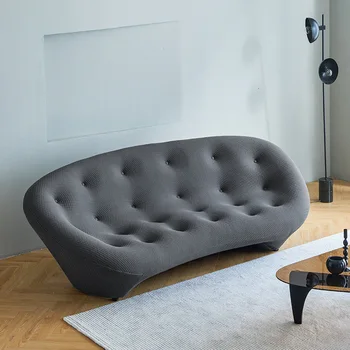 Диван-арка Из ткани для дивана Дизайнерский Роскошный современный диван специальной формы, простой современный диван-ракушка, мебель для гостиной, диван-кровать