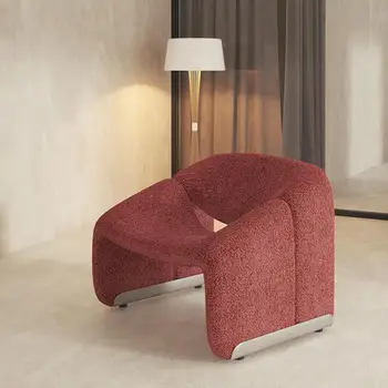 Диван для одного человека, легкий роскошный стул для одного человека, современный минималистичный дизайнерский диван с белой улыбкой, кресло для одного человека