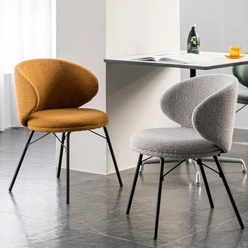 Дизайнерский Кухонный обеденный стул в скандинавском стиле, Бархатный Эргономичный комод, обеденный стул, салон роскошной мебели для дома Cadeira WK50DC