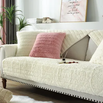 Длинная плюшевая простая Современная диванная подушка, утолщенная и теплая зимой, универсальный чехол для дивана, татами, коврик на окно