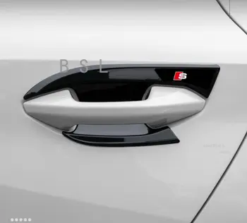 Для Audi A3 8Y 2022 2021 2020 Sportback Limousine Новая наклейка с рисунком из углеродного волокна для отделки дверцы чаши автомобиля
