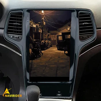 Для Jeep Grand Cherokee 2011 - 2013 Tesla Вертикальный экран 13,6 дюймов Автомобильный радиоприемник GPS Carplay Android 11 Автомобильный мультимедийный видеоплеер