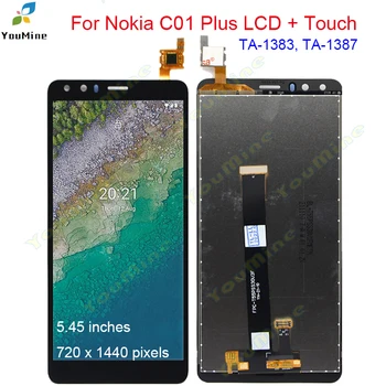 Для Nokia C01 Plus TA-1383, TA-1387 ЖК-дисплей С сенсорным Экраном Дигитайзер В Сборе Для Nokia C01 Plus Замена экрана