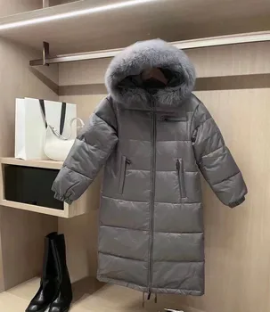 Женская зимняя пуховая парка 2023, модное пальто, утепленная теплая верхняя одежда, Ветрозащитная непромокаемая одежда
