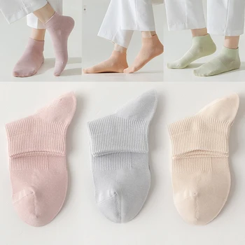 Женские носки More Cotton, Новые высококачественные Весенне-летние хлопчатобумажные дышащие сетчатые однотонные нескользящие цилиндрические дезодорирующие шланги
