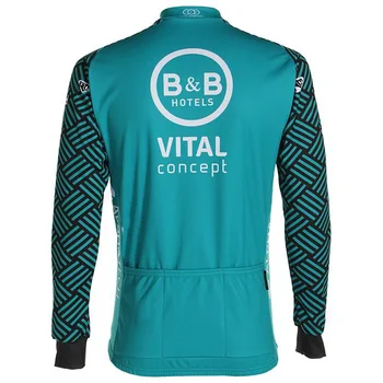 Зимние флисовые трикотажные изделия только для велоспорта 2020 VITAL CONCEPT TEAM Мужская велосипедная одежда с длинным рукавом Велосипедная одежда