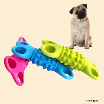 Игрушки для домашних животных, собак, Милые Пластиковые коренные зубы в форме кости, Забавная Интерактивная Игрушка для жевания и укуса, Долговечные Игрушки для укуса