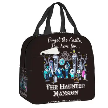 Изготовленная на заказ Сумка для ланча Magic Kingdom Cute Forget Haunted Mansion, женская Термоохладительная коробка для ланча Dread Manor, для офиса для взрослых