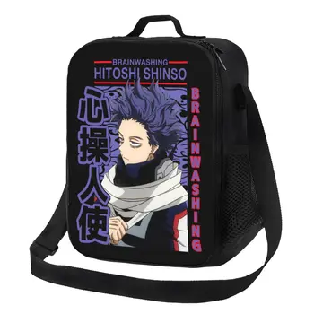 Изолированная сумка для ланча Boku No Hero Academia для кемпинга и путешествий Аниме Манга Shinsou Hitoshi Водонепроницаемый термоохладитель Bento Box