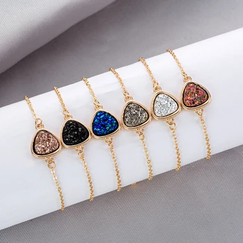 Изящные Элегантные браслеты с золотым покрытием, браслеты для женщин, подвески из хроматического хрустального камня, ювелирные изделия для браслетов