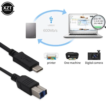 Интерфейс кабеля USB 3.1 Type C - 3.0 BB BM Разъем для передачи данных для телефона ноутбука Macbook принтера сканера жесткого диска