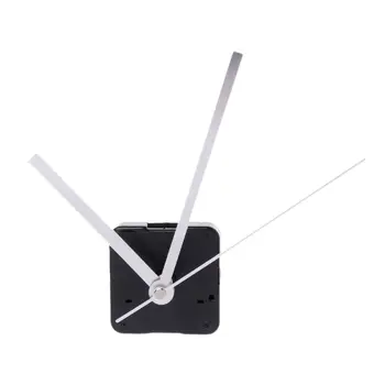 Кварцевые часы Механизм движения Стрелки Запчасти для инструментов для ремонта стен Бесшумный комплект DIY White Pointer 1 комплект Бесшумных больших настенных часов