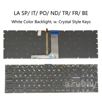 Клавиатура для ноутбука с подсветкой MSI GV62 GV72 GV72VR GL65 GL75, MS-16H6 16H8 16J2 16J5 16J6 16JA 16K6 16K7, LA SP ND IT PO TR FR BE
