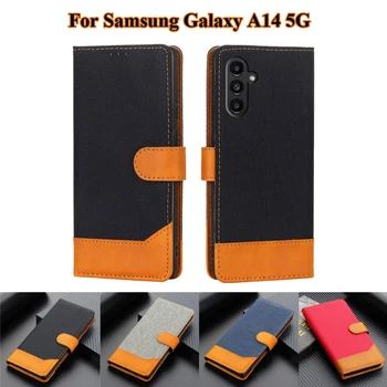 Кожаный Флип-чехол Для Samsung Galaxy A14 5G Чехол-бумажник для Samsung Galaxy A14 2022 чехол на Galaxy A14 4G Чехлы для телефонов