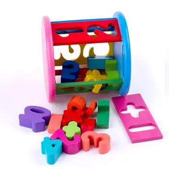 Комбинационная игра Без заусенцев, компактная практическая игрушка для мальчиков и девочек, деревянная математическая развивающая игрушка, геометрическое колесо для детского сада