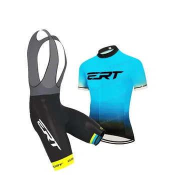 Комплект велосипедной майки Gradient 2023 ERT, мужская велосипедная одежда Road Team, велосипедная одежда с короткими рукавами, дышащий комплект шорт-нагрудников