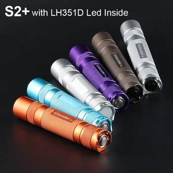 Конвой S2 + с LH351D Светодиодный Фонарик Самый Мощный 4-Режимный 18650 Фонарик-Вспышка Mini Lanterna EDC Camping Linterna Lamp