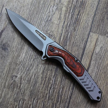 Короткий нож для кемпинга и охоты на открытом воздухе из дамасской стали, складной нож высокой твердости, нож для самообороны, многофункциональный нож