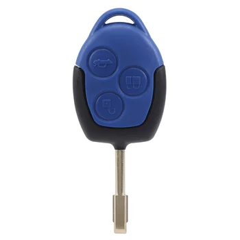корпус и ключи дистанционного управления с 3 кнопками для Ford Transit синего цвета