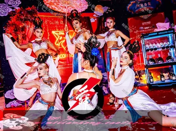 Костюм летающей богини Bar GOGO на День Святого Валентина в китайском стиле