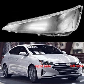 Крышка фары автомобиля для Hyundai Elantra 2019 2020 Пластиковая линза фары Прозрачный корпус абажура Замените оригинальное стекло