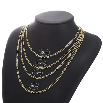 Кубинское ожерелье-цепочка для мужчин и женщин, базовые чокеры-цепочки в стиле панк из нержавеющей стали, винтажное золотое ожерелье из цельного металла