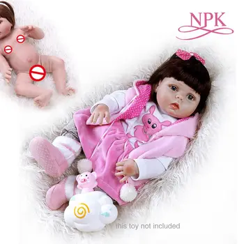 Кукла-реборн для малышей 56 см, кукла-девочка, полное тело, мягкий силикон, в розовом платье, кукла sweet bebe, игрушка-реборн для ванны, анатомически правильная