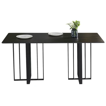 Легкий Роскошный обеденный стол, Прямоугольный обеденный стол, Сочетание стульев, Современный простой обеденный стол, Кухонный стол