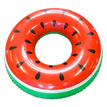 Летнее кольцо для плавания, надувное кольцо с рисунком арбуза, ПВХ пончики, игрушки для игры в воде