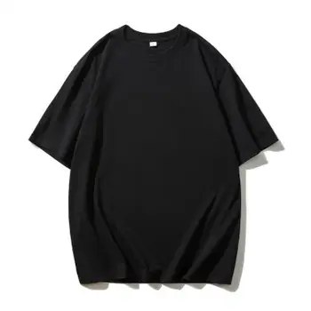 Летние мужские футболки 2023 soild color, мужская Классическая футболка Casua с коротким рукавом, мужские хлопковые футболки оверсайз в стиле хип-хоп, S-5Xl