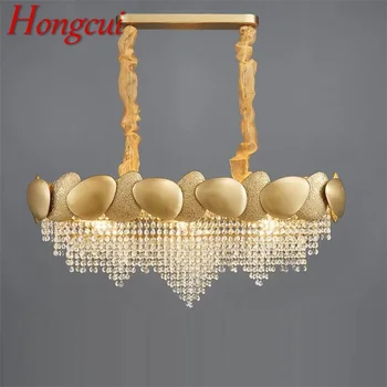 Люстра Hongcui Креативный прямоугольный подвесной светильник в постмодернистском стиле с золотым светодиодным освещением для дома, гостиной, столовой