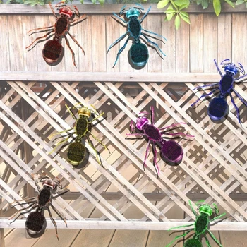 Металлическая красочная скульптура муравья, подвесное украшение, настоящий аксессуар для домашней вечеринки Внутри и снаружи, украшения стен входной двери
