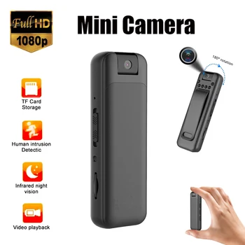 Мини-Камера Full HD 1080P Micro Body Camcorder Ночного Видения DV Video Voice Recorder С 180 Вращающимися Объективами Smart Home домашняя камера