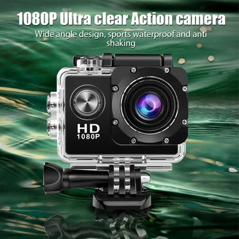 Мини-экшн-камера Ultra HD 4K WiFi Спортивная Cmaera с 2,0-дюймовым экраном 30-метровая Водонепроницаемая камера для подводной записи Action Cam Камеры