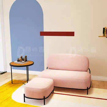 Минималистичные Тканевые диваны, Плюшевые Уютные подушки, диваны для гостиной в скандинавском стиле, мебель для гостиной L-образной формы Lazy Divani Da Soggiorno