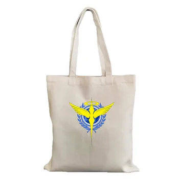 Мобильный костюм Gundam Seed, аниме, женская сумка для покупок, холщовая сумка для покупок, женская сумка на плечо, холщовая сумка для покупок