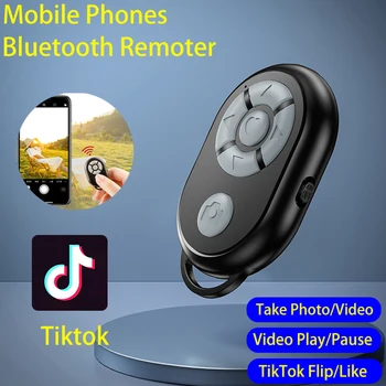 Мобильный телефон с Bluetooth-пультом для iPhone Samsung Xiaomi Huawei OPPO, пульт дистанционного управления, контроллер камеры для Tiktok в режиме реального времени