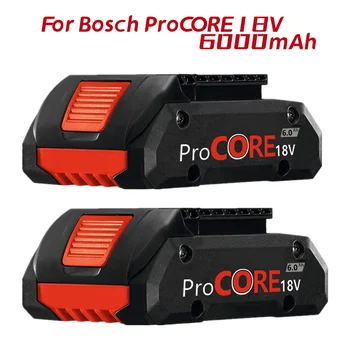 Модернизированный Литий-ионный аккумулятор 18V 5.0Ah 6.0Ah для Беспроводной Дрели-шуруповерта Procore 1600A016GB Bosch 18 Volt Max, 2100 Встроенных Ячеек