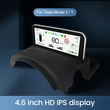 Модификация автомобиля с 4,6-дюймовым IPS HD Экраном для Tesla Model Y/Model 3 LED Digital Dashboard Cluster Дисплей Информации о приборах