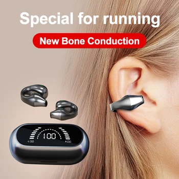 Модные наушники Bluetooth с костной проводимостью, открытый зажим для ушей, Беспроводные наушники с микрофоном, спортивные гарнитуры для Xiaomi Huawei iPhone