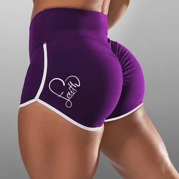 Модный принт, однотонные сексуальные спортивные шорты для женщин, эластичные леггинсы с высокой талией, бег трусцой, фитнес-тренировки, спортивные штаны для йоги