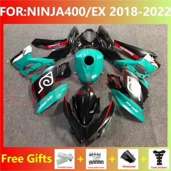Мотоцикл Весь комплект обтекателей подходит для Ninja400 EX400 EX Ninja 400 2018 2019 2020 2021 2022 2023 комплект обтекателей кузова синий черный