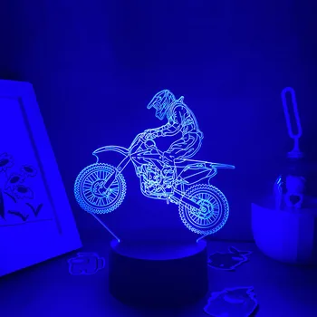 Мотоциклетные Спортивные 3D светодиодные Неоновые ночные огни, Красочные Крутые Подарки на День Рождения для друзей, декор стола в детской спальне, Горячие Продажи Лавовых ламп