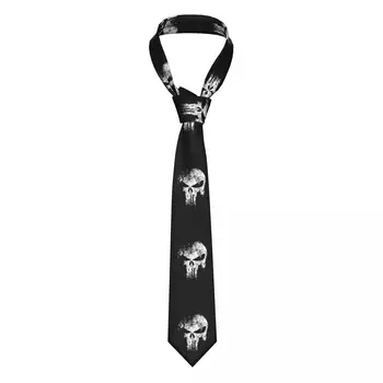 Мужские галстуки Punisher Модный Галстук с узким вырезом из полиэстера 8 см для мужчин на каждый день, подарок Gravatas