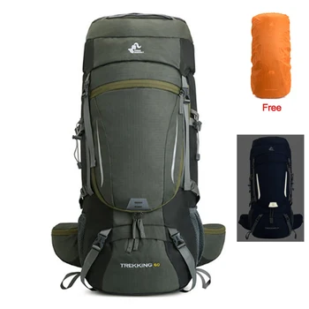 Мужской 60-литровый Большой Походный рюкзак для альпинизма, рюкзак для альпинизма, рюкзак для кемпинга, Спортивный рюкзак для активного отдыха, сумка XA108Y