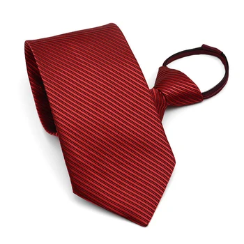 Мужской ленивый галстук на молнии, коммерческий строгий костюм, узкое кольцо на шее, галстук в полоску, мужской шейный убор для свадебной вечеринки, одежда, подарки