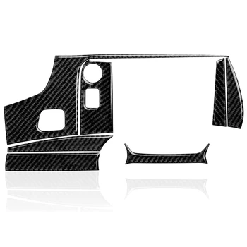 Мультимедийная накладка на центральную консоль, комплект наклеек, наклейка из углеродного волокна для C7 2014-2019, черный