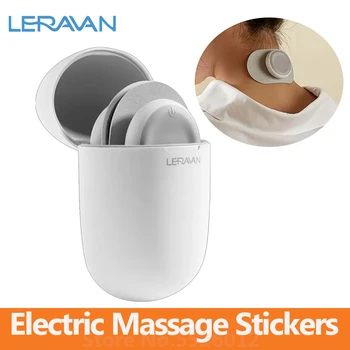 Наклейки Leravan Magic Massage С зарядным чехлом TENS Pulse 6 Моделей Электрического расслабляющего мышечного массажера
