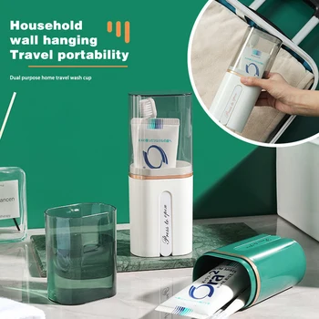 Настенный держатель для зубных щеток, устойчивый к падению, ящик для хранения зубных щеток для ванной комнаты